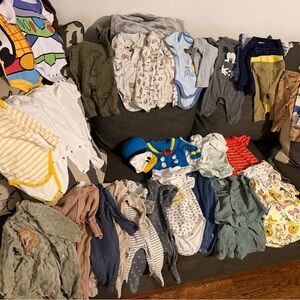 Baby boy clothing- (40 pieces)- 0-3m